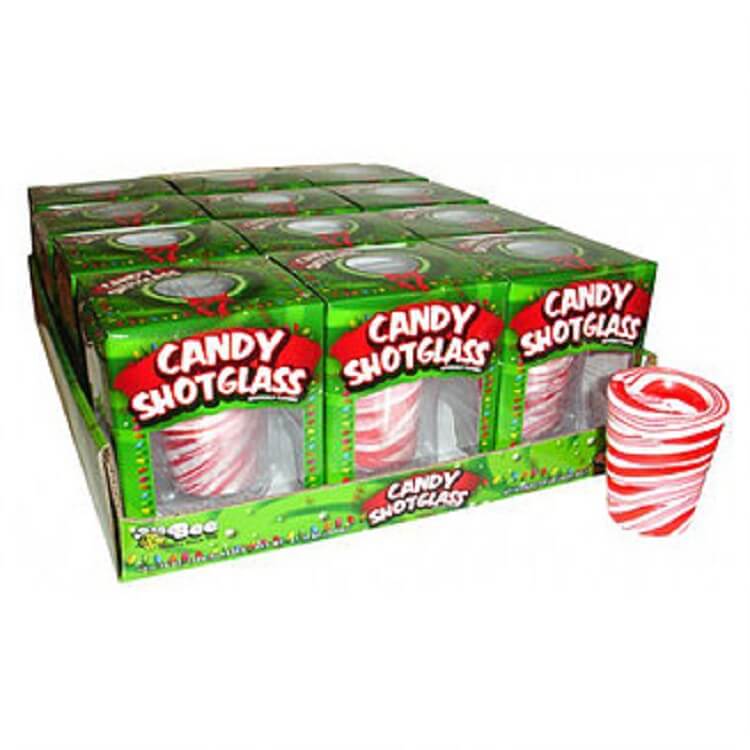 Peppermint Candy Shot Glasses Novelty Candy